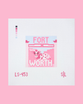 Texas - Fort Worth Square Pink