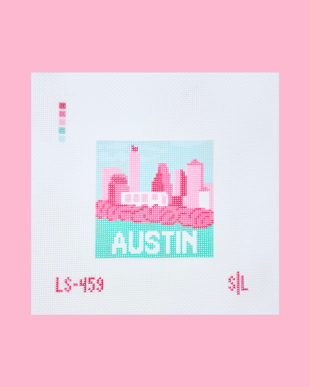 Texas - Austin Square Pink