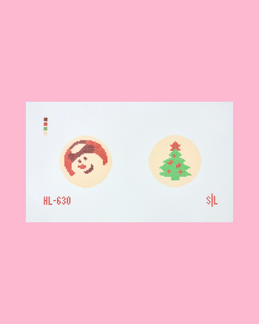 Snowman & Tree Christmas Cookie Double Ornament