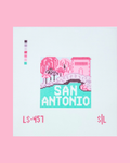 Texas - San Antonio Square Pink