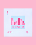 Texas - Houston Square Pink